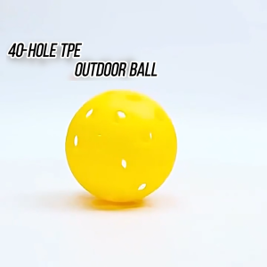 6 Pack Pickleball Balls 26 Holes Indoor & 40 Holes Outdoor Professional Training Pickleballs for Practice and Matches