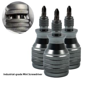 Precision 7 in 1 Mini Screwdriver Titanium Screwdriver 1/4 Inch Magnetic Cross Star Screw Driver Bit Kit Home Repair Tool