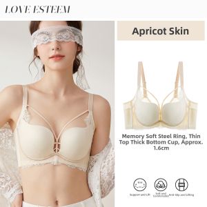 LOVE ESTEEM | Lifting Small-Bust Enlargement Soft Steel Ringed Medium-Thick Cup Underwear