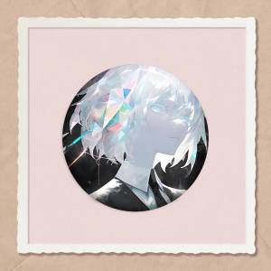 Manga L-Land Of The Lustrous Jade Cartoon Brooches Anime Badge Round Handmade Brooch Lapel Pins Jewelry For Backpack Clothes