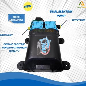 Doublepump Dualpump Pompa Air DC 12Volt 138PSI Hiu - Max Pressure 138PSI, Voltase 12 Volt, Arus 4-8A, Flow 10-12 LPM