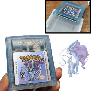 Bandai | Pokemon GBC Game Card Red Blue Crystal Golden Green Silver Yellow 16 Bit Video Game Cartridge Console Cards for GB/SP