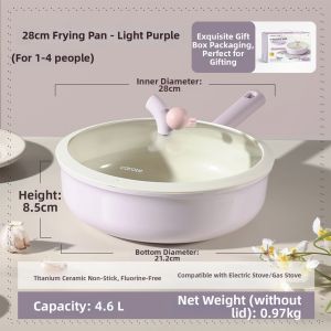 CAROTE | Non-stick Flat Frying Pan Cookware Suitable for Induction and Gas Stoves
