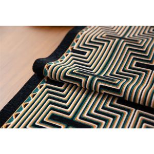 Table Runner Tropical / Taplak Meja Makan Tamu Mewah Premium / Rambut Punggung Rata Emas / Table Runner Nordic 35x270CM / Taplak