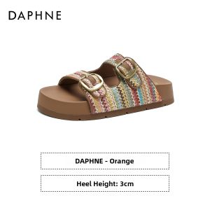 Daphne | Thick Sole Double Strap Slipper Sandals Women