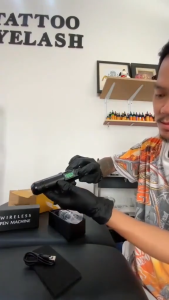 【MUSIG】ปากกาสัก ไร้สาย LED เครื่องสักครบ เครื่องสัก ลาย ไร้ สาย ครบชุด ซื้อ1 แถม73 เครื่องสัก เครื่องสักสาย ถูกๆ มืออาชีพ Wireless Pen Tattoo machine