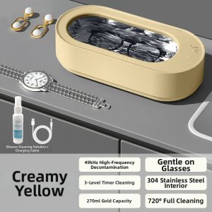 deli | Ultrasonic Auto Cleaning Machine For Glasses Jewelry Braces