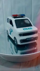 Diecast Miniatur Mainan Mobil Mobilan Anak Wuling Police Swat Mini Car 4 Door Open Suara & Lampu Menyala