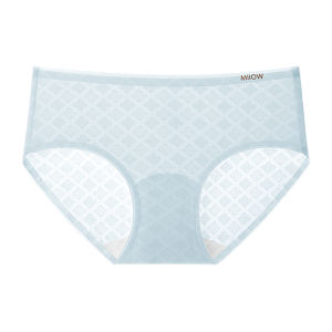 MiiOW | Ice Silk Seamless Womens Underwear Triangle Yoga Panties Pure Cotton Crotch Anti-Bacterial Mid-Waist Sporty Style 2025 New