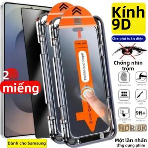 ZUIDID | 2 Miếng Dán Bảo Vệ Màn Hình Chống Bụi Cho Samsung Galaxy S Series Kính Cường Lực Chống Trầy Xước Chống Gián Điệp Với Công Cụ Tự Động Lắp Đặt