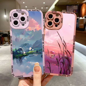 (Ready Stock) Jinsouwe CellPhone Case Casing For Vivo V21 5G Case For Boys Girls Cartoon Nature Scenery Case Soft Rubber Back Cover