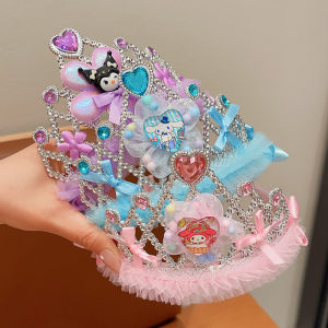 Princess Crown Headwear Childrens Princess Hairband Korean Style Little Girl Crown Headband Baby Birthday Photo Props