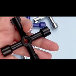 4 Way Multi Function Cross Switch Key Wrench for Elevator Water Meter Valve