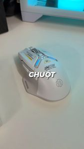 Chuột không dây gaming bluetooth SIDOTECH INP9 pin sạc led rgb 6 nút bấm 3 mode kết nối có app điều chỉnh chơi game macro combo auto tap click drag click gundam máy tính laptop - Hàng chính hãng