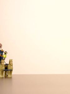 Lumibricks | LED Light Cowboy Horse Carriage Model Brick Toy