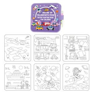 Magic Water Drawing Book for Kids - Reusable Doodle Mat Mess-Free Travel Toy Foldable Painting Activity Book
