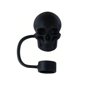 Skull Straw Cover Cap For Cup Reusable 10mm Silicone Straw Topper Compatible 30&40 Oz Tumbler With Handle Tips Lids