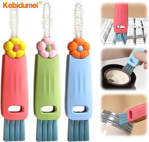 Kebidumei 3 in 1 Cup Cleaning Brush Multi-functional Cup Mouth Scrubber Rotatable Kitchen Cleaning Brush Gadgets Cup Lid Cleaner