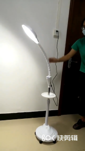 16X LED Magnifying Floor Lamp Magnifier Glass Facial Light Stand Magnifying Beauty Light Floor Standing Magnifying Lamp Magnifying Glass Lamp Dentist Beauty Salon Eyelash Makeup