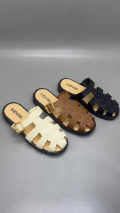 (Size 37-40) 062 Sandal Wanita Sandal Bustong Sandal Karet Lentur Terbaru