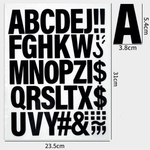 Adhesive Heat Transfer Vinyl Alphabets Symbols Pattern Ironing Sticker HTV Printing for Handmade Carfts Clothing T-Shirts Fabric