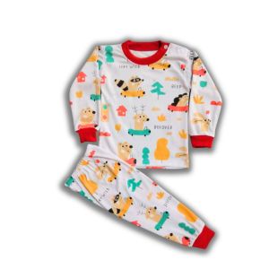 SETELAN BAJU BAYI UMUR 4-18 BULAN LENGAN PANJANG KANCING PUNDAK BERAT BADAN MAX 11KG TERSEDIA 4WARNA