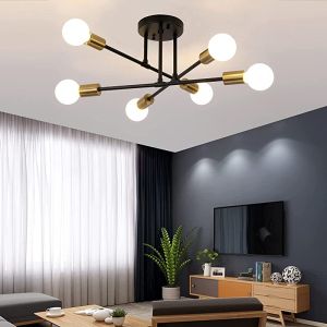 【6pcs Free LED Bulb】6 Head Ceiling Light Modern Nordic Personality Ceiling Lamp for living room bedsroom