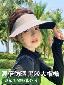 2025 New Womens Cycling Hat UV Protection Sunshade Cap Seamless Hollow Top Anti-Flip Lightweight Breathable Summer Cap