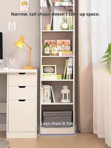 6/5-layer bookshelf display cabinet multi-layer storage rack narrow-slit bookcase storage rack rak buku rak penyimpanan 书架 置物架
