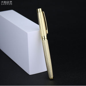 Đồng Thau Kim Loại Bút Bi Nam Văn Phòng Kinh Doanh Sáng Tạo Văn Phòng Phẩm Đồng Nguyên Chất Dày Bút Viết Tùy Chỉnh Khắc