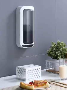 【Buy 1 get 4】Punch-Free Rotating Chopsticks Cage Dustproof Waterproof Tableware Storage Holder Wall-mounted Kitchen Chopstick Holder Waterproof Without Punching Spoon Chopstick Cage Rotatable Tableware Storage Box Utensils