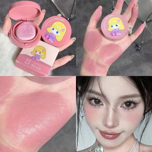 Cappuvini Puffiness Color Liquid Blush Palette Self-Contained Mirror Brightening Young Sister Makeup Long-lasting Easy Application