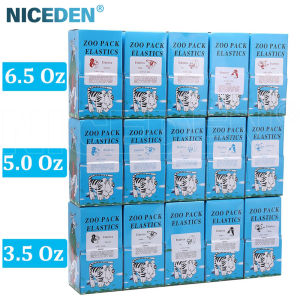 NICEDEN 5000Pcs/Box Dental Orthod ontic Rubber Bands Latex ZOO Pack Elastics Ties 1/8 3/16 1/4 5/16 3/8 Ligation O-Ring Rubber Bands Force 3.5OZ Dentist Material