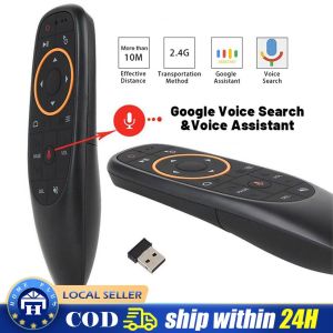 VONTAR G10 G10S Pro Voice Remote Control 2.4G Wireless Air Mouse Gyroscope IR Learning for Android tv box HK1 H96 Max X96 mini