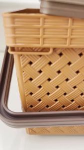 Keranjang ANYAM 200 / Basket Anyam / murah Selametan Slametan Kotak Serbaguna /BAKUL / Keranjang tutup anyam