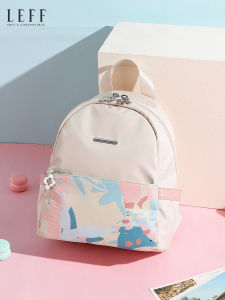 Leff Oxford Cloth Womens Backpack Lightweight Casual Shopping Fashion Mini Backpack Sweet Lady Style Double Layer Zipper