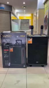 [ BorongPro ] LUXON LX-1202 200W Wireless Bluetooth Speaker / 2 Wireless Microphone / Rechargeable Outdoor Entertainment / Super Bass