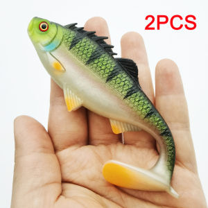 2 Pcs Fishing Lures Soft 11.5cm/4.53in Artificial Bait Lure Fishing Kit Gear Artificial Bait For Freshwater And Saltwater