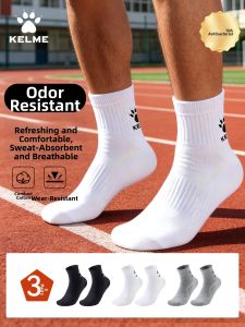 Kelme | Antibacterial Anti-odor Athletic Socks for Men and Women Thick Cushioning