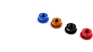 MUQZI | MUQZI M8 7075 Aluminum Flange Hub Nut for Kids Balance Bike Front Rear Wheel Axle Repair Accessory