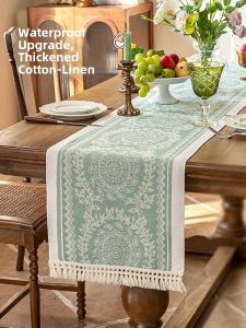 Nordic Style Table Flag Luxury Premium Feeling Dining Table Mat Coffee Table Cloth TV Cabinet Long Towel Tea Ceremony Cover Cloth Vintage