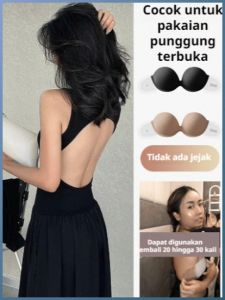 Strapless non-slip underwear bra bra stickers gathered not to fall anti-sagging underwear strapless invisible gathered bra