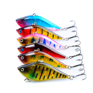 1pcs 6cm 13g Hard Bait VIB Fishing Lures Bass Fresh Salt Water with Two 6# Treble Hooks