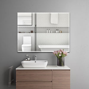 Frameless Wall-Mounted Bathroom Mirror