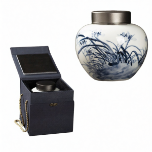 Airtight Sealing Tea Caddy Traditional Hand-painted Design
