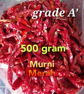 cabe rawit teja kering "Best PREMIUM" 500gram cabe impor india kualitas super bagus dan pedas