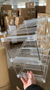 Tumbler Organizer Rack Kitchen Storage 2/3/4 Tiers Water Bottle Organiser Stackable Bottle Rack for 40 Oz Tumblers