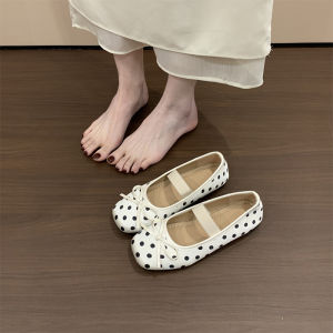 MIFULIAN | Vintage Polka Dot Mary Jane Shoes Flat