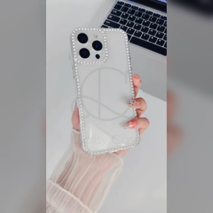 CASE CLEAR SWAROVSKI IPHONE XR 11 PRO MAX 11 PRO 11 12 PRO MAX 12 PRO 12 13 PRO MAX 13 PRO 13 14 PRO MAX 14 PRO 14 15 PRO MAX 15 PRO 15 16 PRO MAX 16 PRO 16 14+ 15+ 16+ PLUS SOFTCASE CRYSTAL BENING DIAMOND BIG EYES STUDDED RHINESTONE FRAME TRANSPARAN