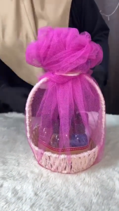 Flower Girl Basket/Bakul Rangka Besi/String basket/Flower Basket/Hamper Basket